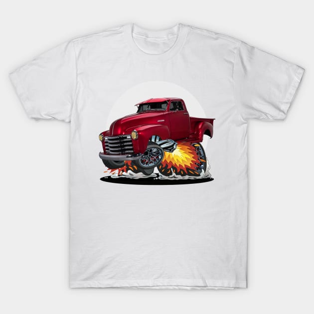 1951 Chevy 3100 Hot Rod Pickup T-Shirt by Wilcox PhotoArt